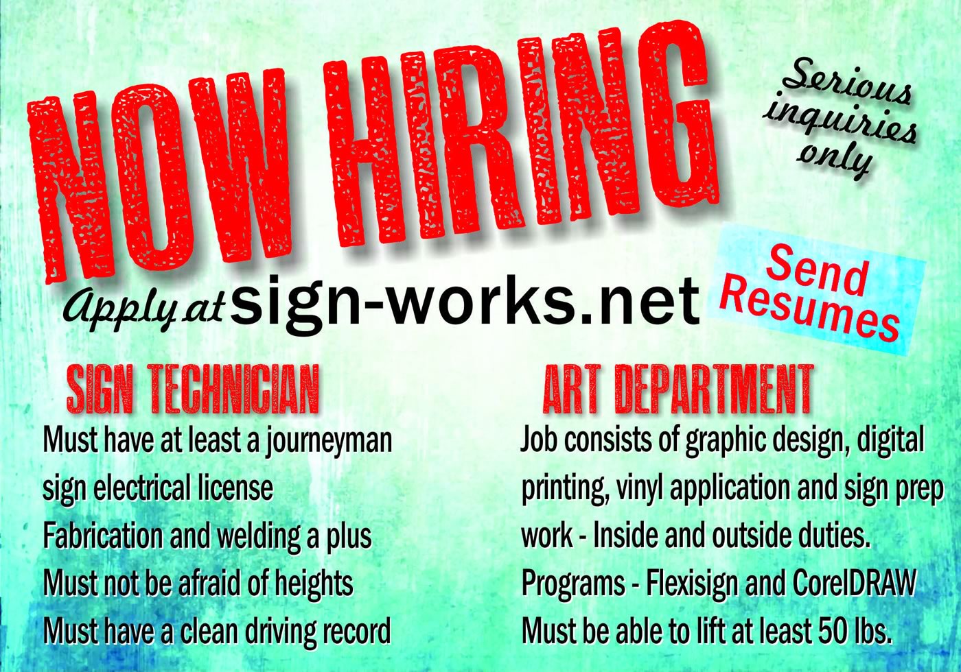 Now Hiring